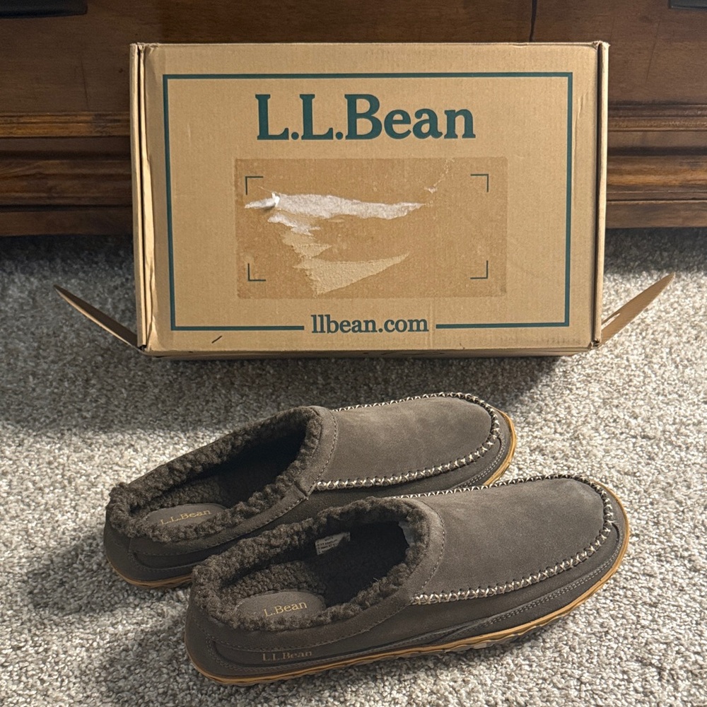 L.L. Bean Men's Dark Brown Slip-Ons